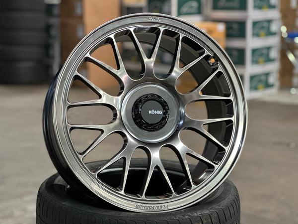 New 19X9.5 ET40 Konig MRK1 Rim (4 wheel) Gloss Gunmetal 5X114.3