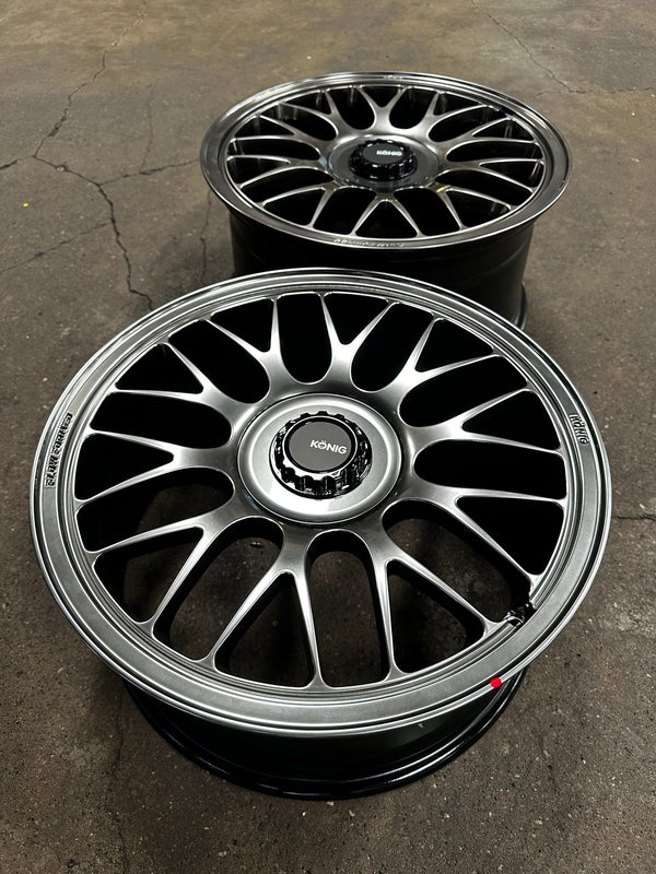 New 19X9.5 ET40 Konig MRK1 Rim (4 wheel) Gloss Gunmetal 5X114.3