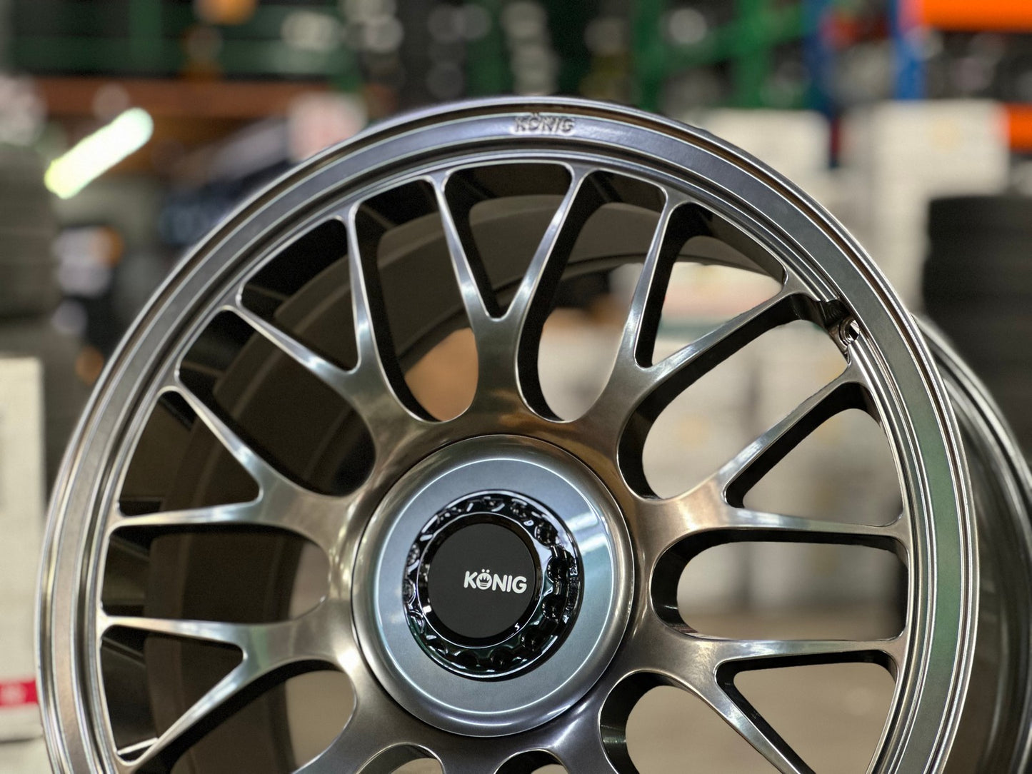 New 19X9.5 ET40 Konig MRK1 Rim (4 wheel) Gloss Gunmetal 5X114.3