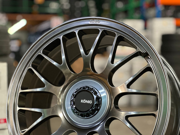 New 19X9.5 ET40 Konig MRK1 Rim (4 wheel) Gloss Gunmetal 5X114.3