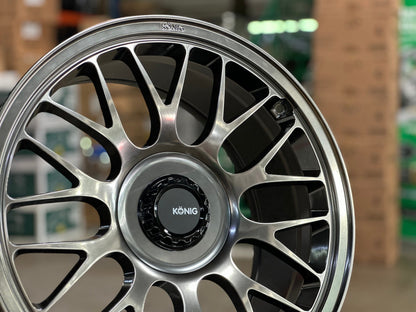 New 19X9.5 ET40 Konig MRK1 Rim (4 wheel) Gloss Gunmetal 5X114.3