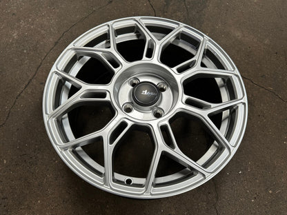 New 16X7 ET40 Advanti Asphalt Rim (4 wheel) Gloss Silver 4X100