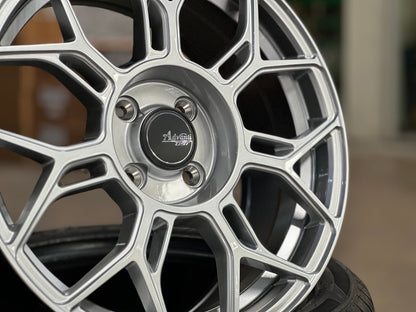 New 16X7 ET40 Advanti Asphalt Rim (4 wheel) Gloss Silver 4X100