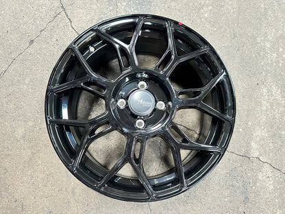 New 16X7 ET40 Advanti Asphalt Rim (4 wheel) Gloss Black 4X100