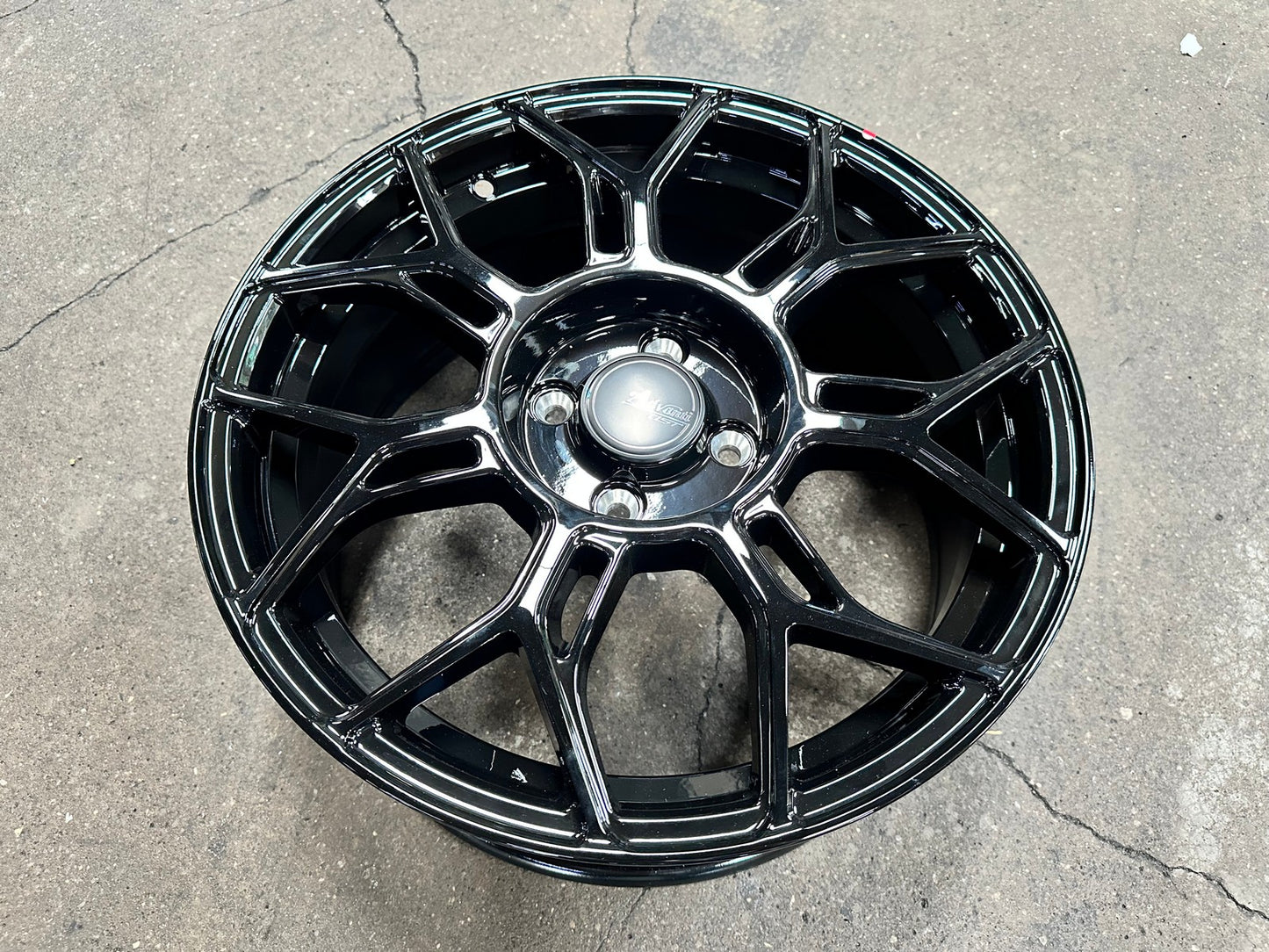 New 16X7 ET40 Advanti Asphalt Rim (4 wheel) Gloss Black 4X100