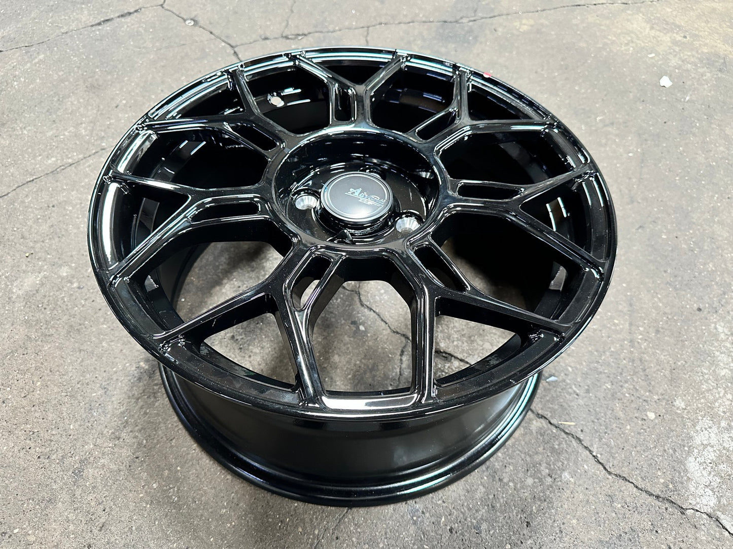 New 16X7 ET40 Advanti Asphalt Rim (4 wheel) Gloss Black 4X100