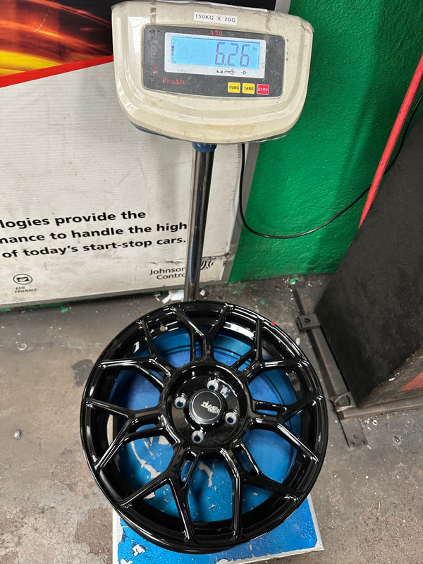 New 16X7 ET40 Advanti Asphalt Rim (4 wheel) Gloss Black 4X100