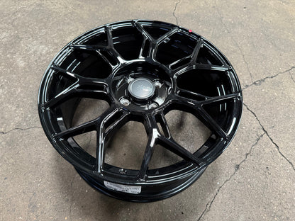 New 17X7 ET40 Advanti Asphalt Rim (4 wheel) Gloss Black 4X100