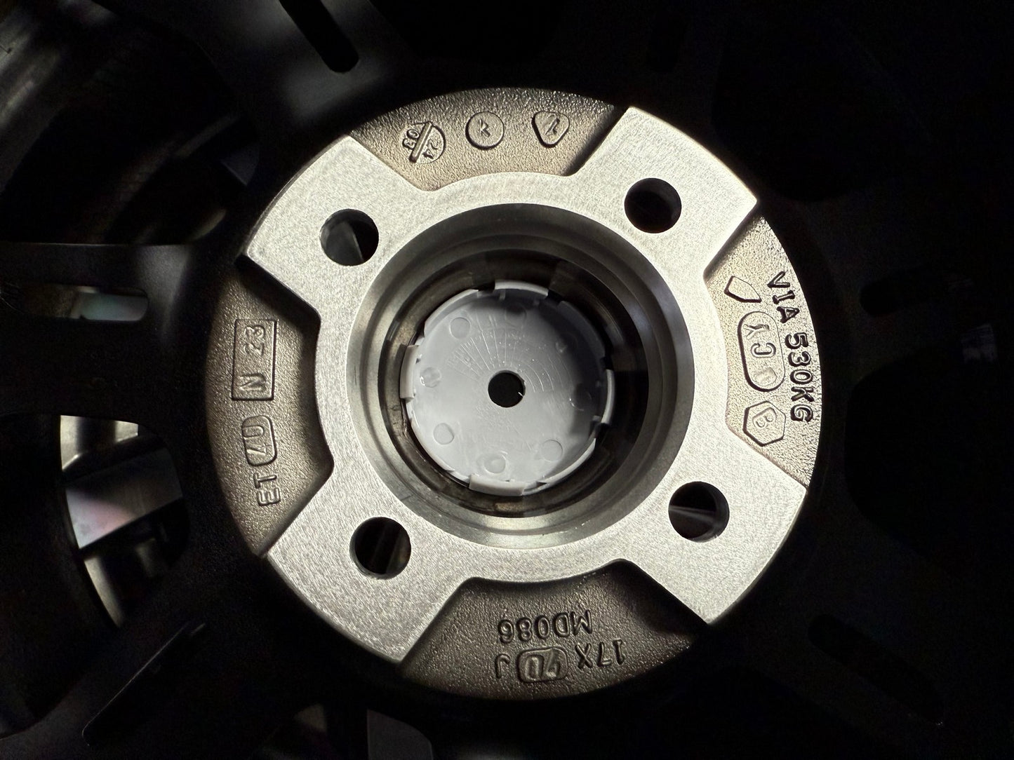 New 17X7 ET40 Advanti Asphalt Rim (4 wheel) Gloss Black 4X100