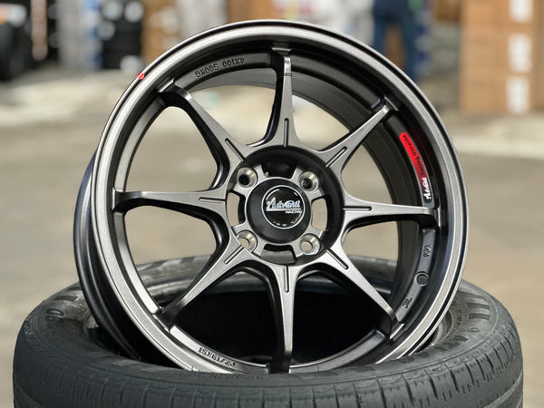 New 15X6.5 ET38 Advanti MI526 Rim (4 wheel) Matt Gunmetal 4X100