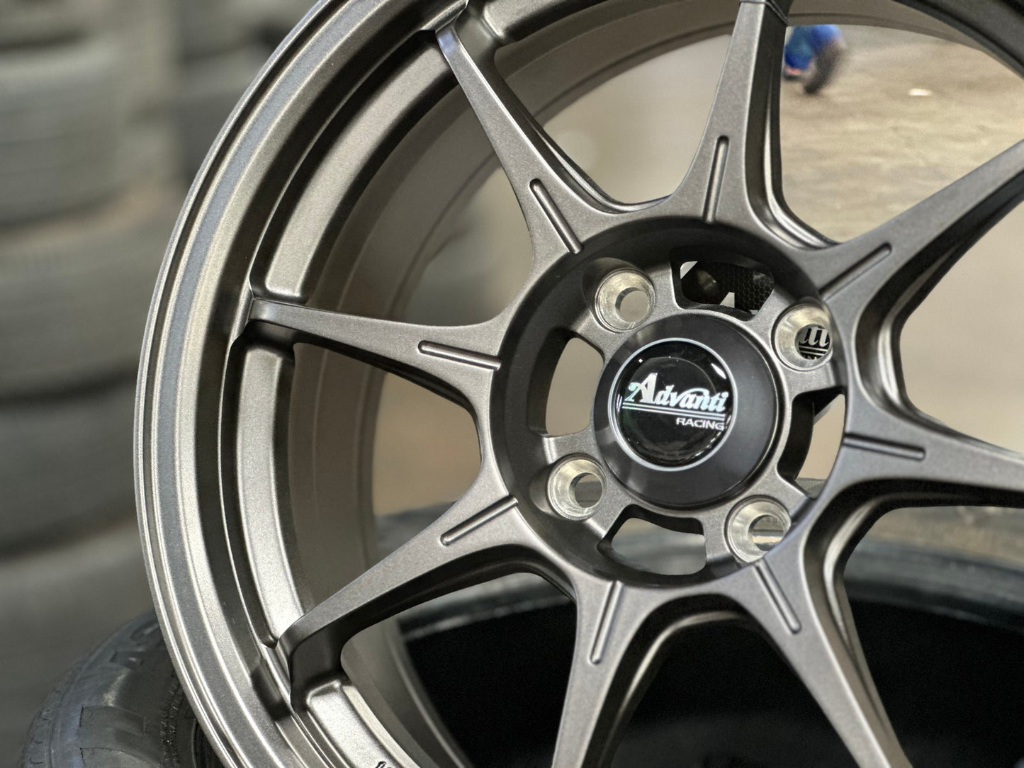 New 15X6.5 ET38 Advanti MI526 Rim (4 wheel) Matt Gunmetal 4X100