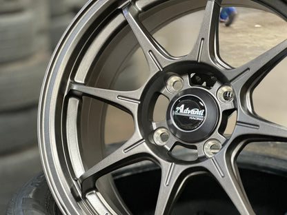New 15X6.5 ET38 Advanti MI526 Rim (4 wheel) Matt Gunmetal 4X100