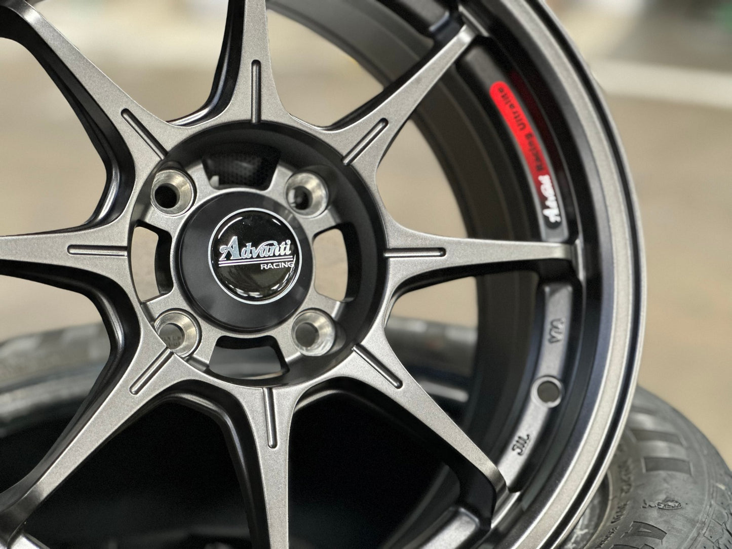 New 15X6.5 ET38 Advanti MI526 Rim (4 wheel) Matt Gunmetal 4X100