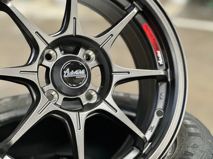 New 15X6.5 ET38 Advanti MI526 Rim (4 wheel) Matt Gunmetal 4X100