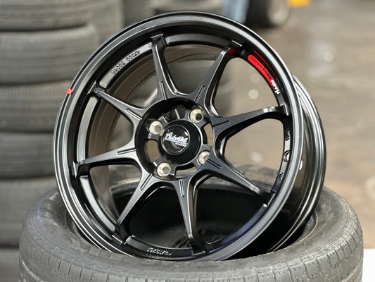 New 15X6.5 ET38 Advanti MI526 Rim (4 wheel) Matt Black 4X100