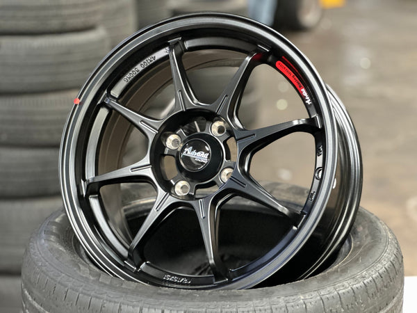 New 15X6.5 ET38 Advanti MI526 Rim (4 wheel) Matt Black 4X100