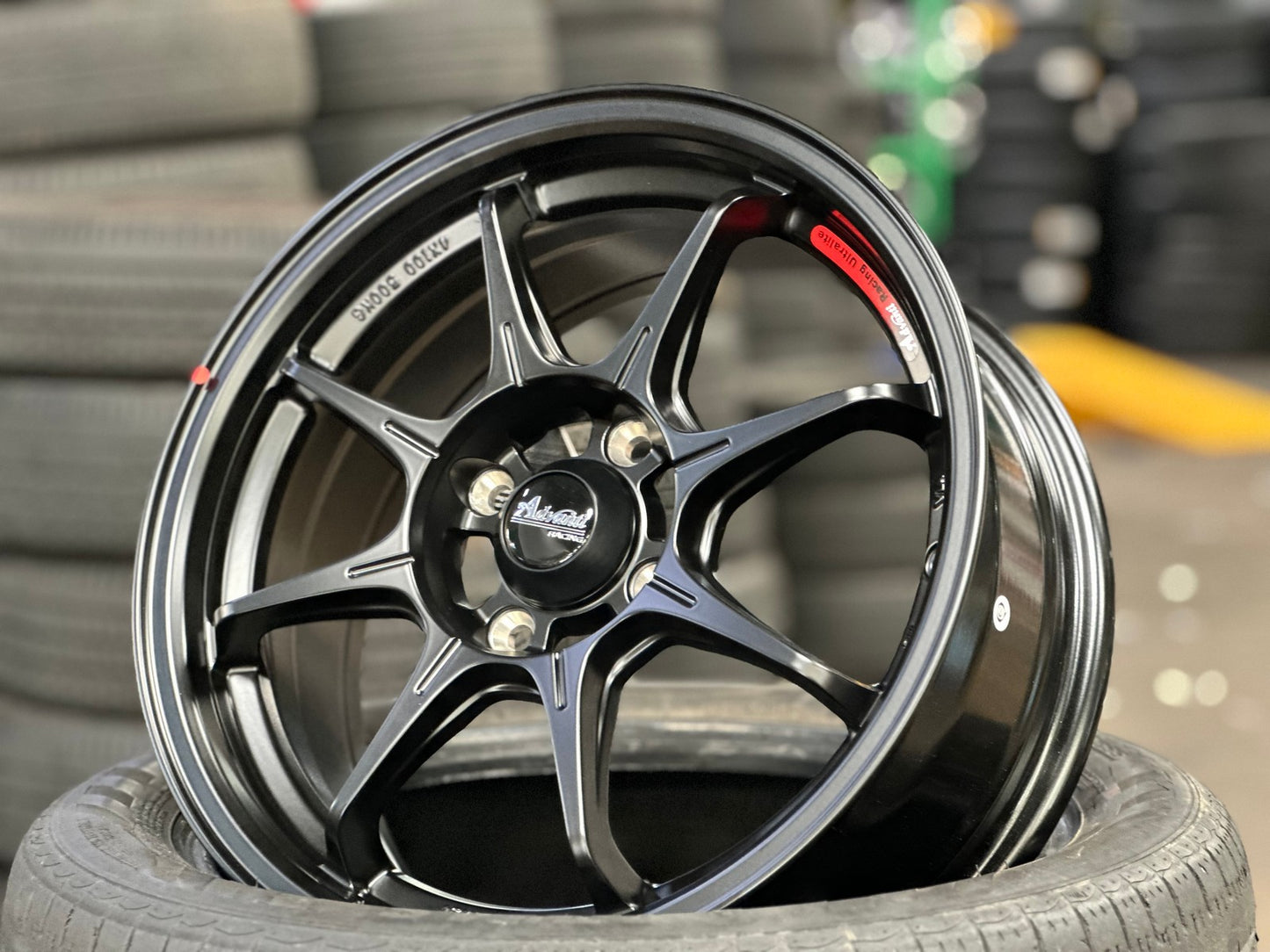 New 15X6.5 ET38 Advanti MI526 Rim (4 wheel) Matt Black 4X100