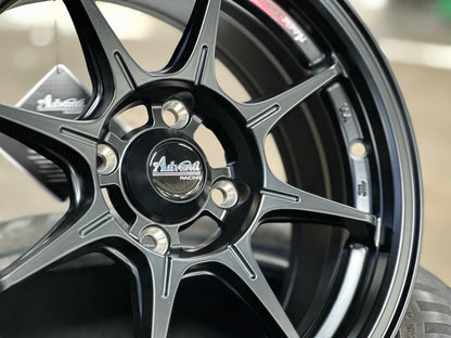 New 15X6.5 ET38 Advanti MI526 Rim (4 wheel) Matt Black 4X100