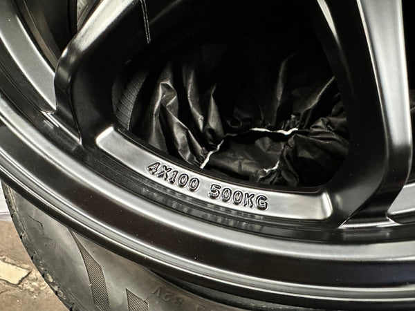 New 15X6.5 ET38 Advanti MI526 Rim (4 wheel) Matt Black 4X100