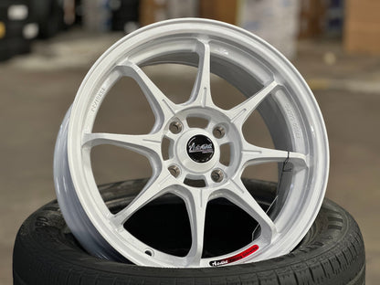 New 15X6.5 ET38 Advanti MI526 Rim (4 wheel) Gloss White 4X100
