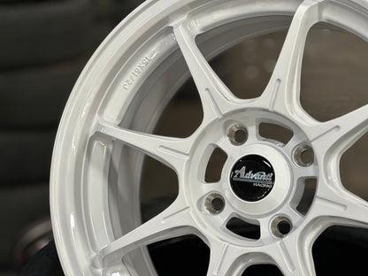 New 15X6.5 ET38 Advanti MI526 Rim (4 wheel) Gloss White 4X100