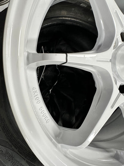 New 15X6.5 ET38 Advanti MI526 Rim (4 wheel) Gloss White 4X100