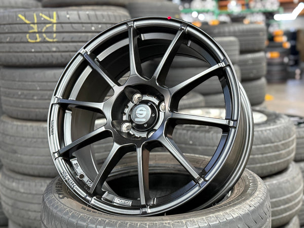 New 17X7 ET25 Sparco Assetto GaraRim (4 wheel) Matt Black 4X108