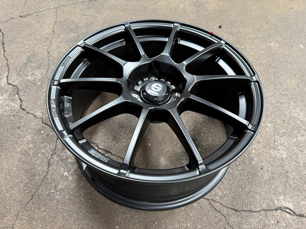 New 17X7 ET25 Sparco Assetto GaraRim (4 wheel) Matt Black 4X108