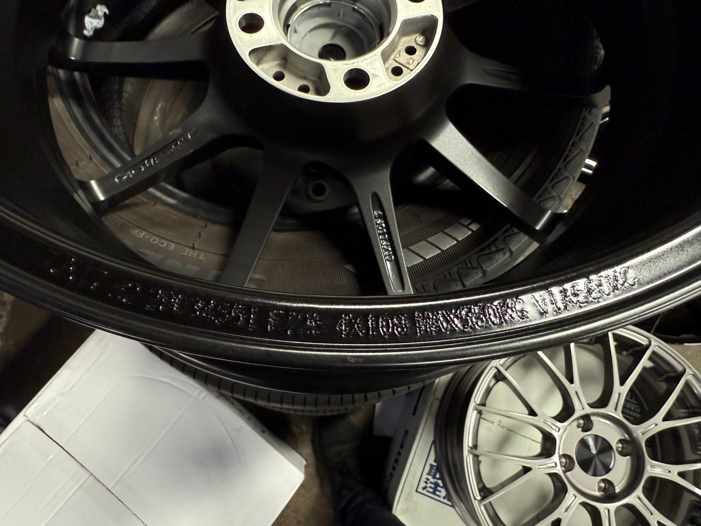 New 17X7 ET25 Sparco Assetto GaraRim (4 wheel) Matt Black 4X108