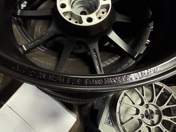 New 17X7 ET25 Sparco Assetto GaraRim (4 wheel) Matt Black 4X108