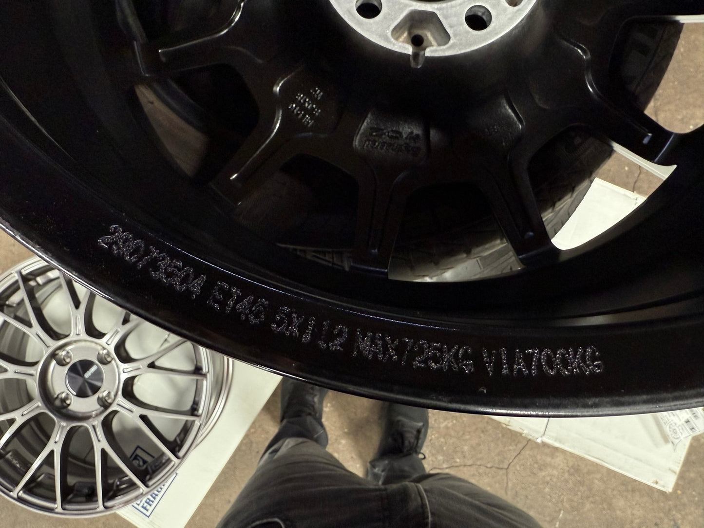 New 18X8 ET45 Sparco Terra Rim (4 wheel) Matt Black 5X112