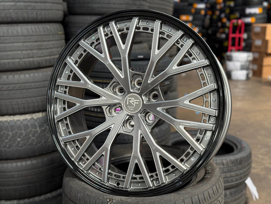 New 22X9 ET45 Overdrive Forged Rojam Rim (4 wheel) Gloss Grey 6X139.7