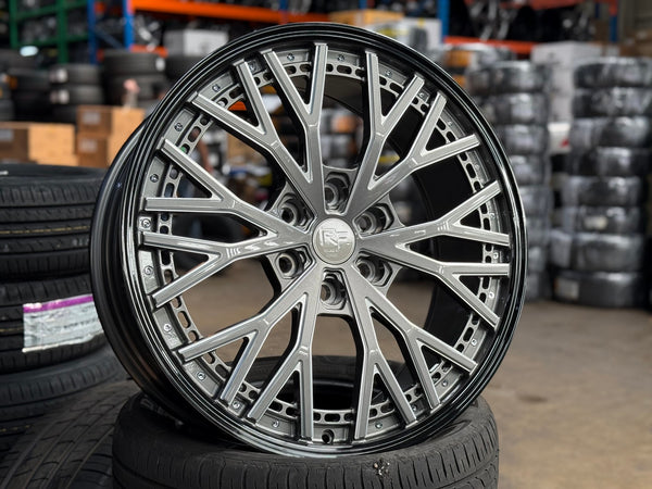 New 22X9 ET45 Overdrive Forged Rojam Rim (4 wheel) Gloss Grey 6X139.7