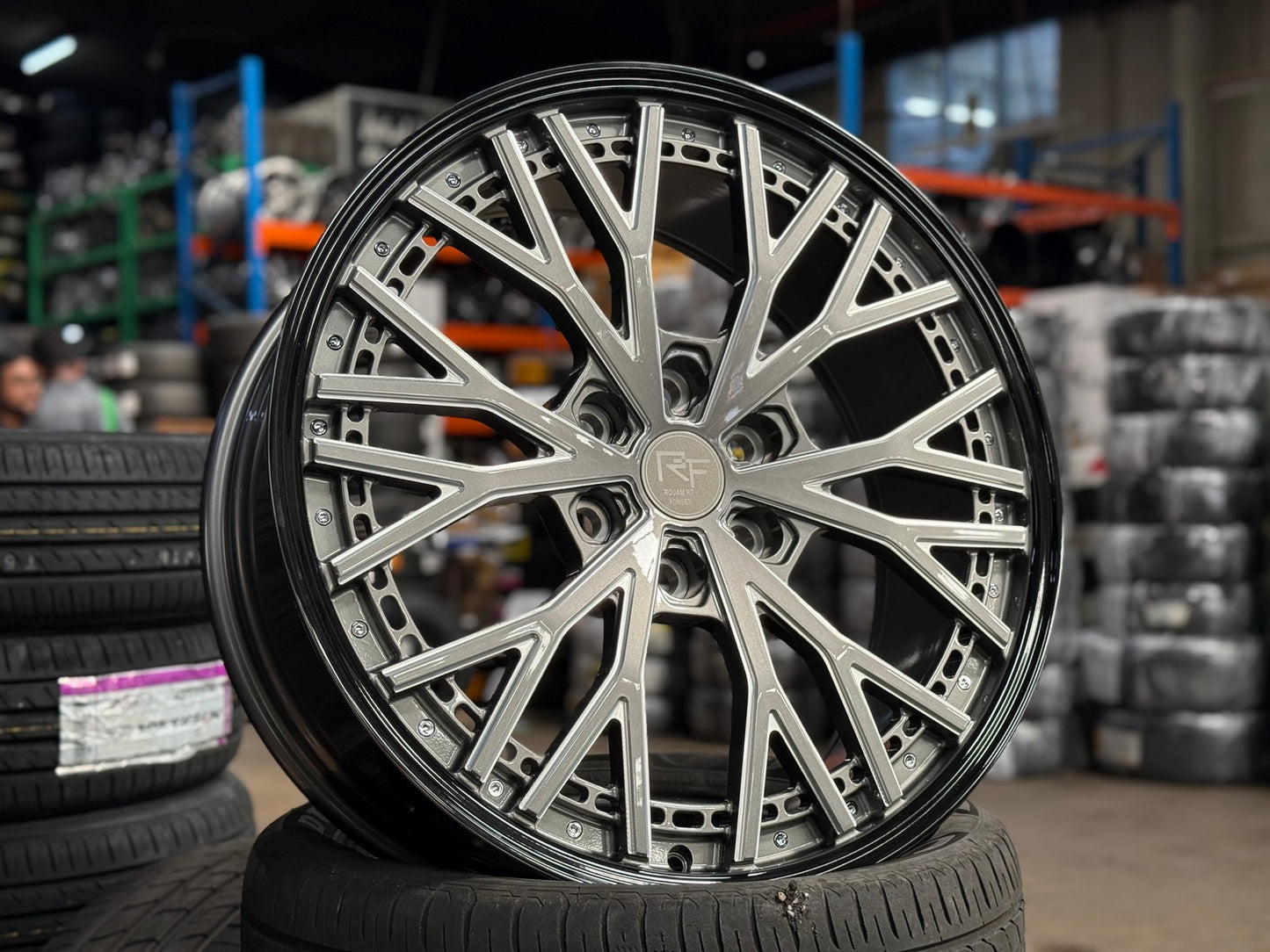 New 22X9 ET45 Overdrive Forged Rojam Rim (4 wheel) Gloss Grey 6X139.7