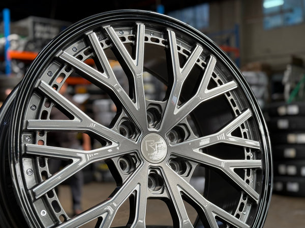 New 22X9 ET45 Overdrive Forged Rojam Rim (4 wheel) Gloss Grey 6X139.7