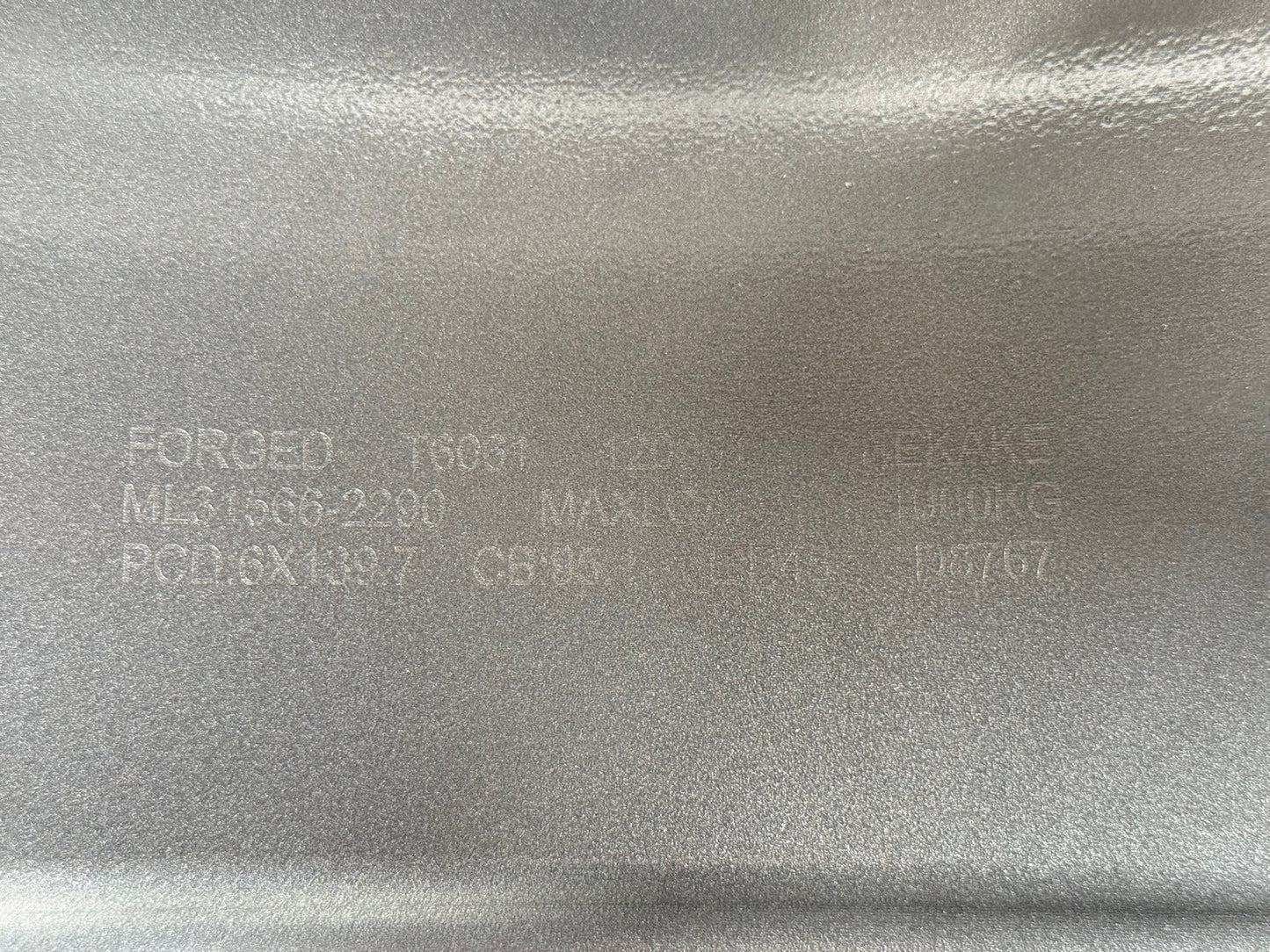 New 22X9 ET45 Overdrive Forged Rojam Rim (4 wheel) Gloss Grey 6X139.7