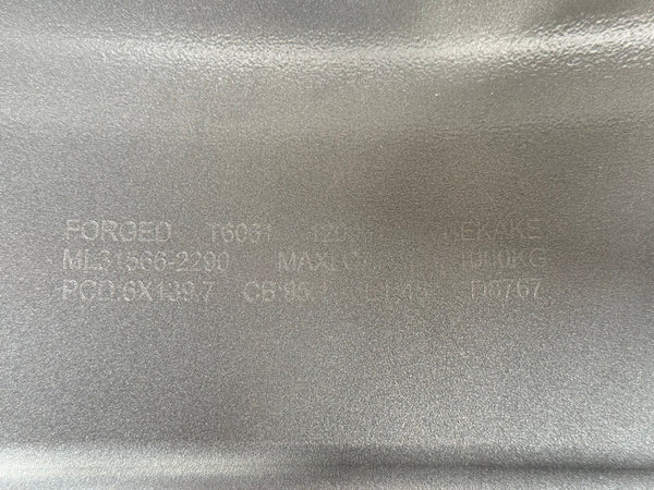 New 22X9 ET45 Overdrive Forged Rojam Rim (4 wheel) Gloss Grey 6X139.7