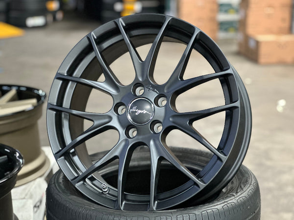 New 18X7.5 ET48 Breyton GTS-R Rim (4 wheel) Matt Black 5X112