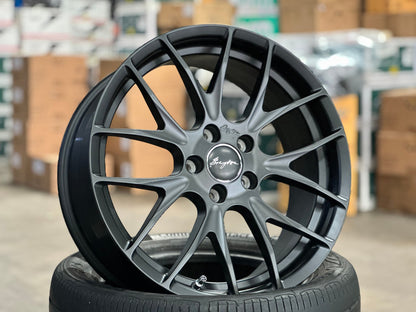 New 18X7.5 ET48 Breyton GTS-R Rim (4 wheel) Matt Black 5X112
