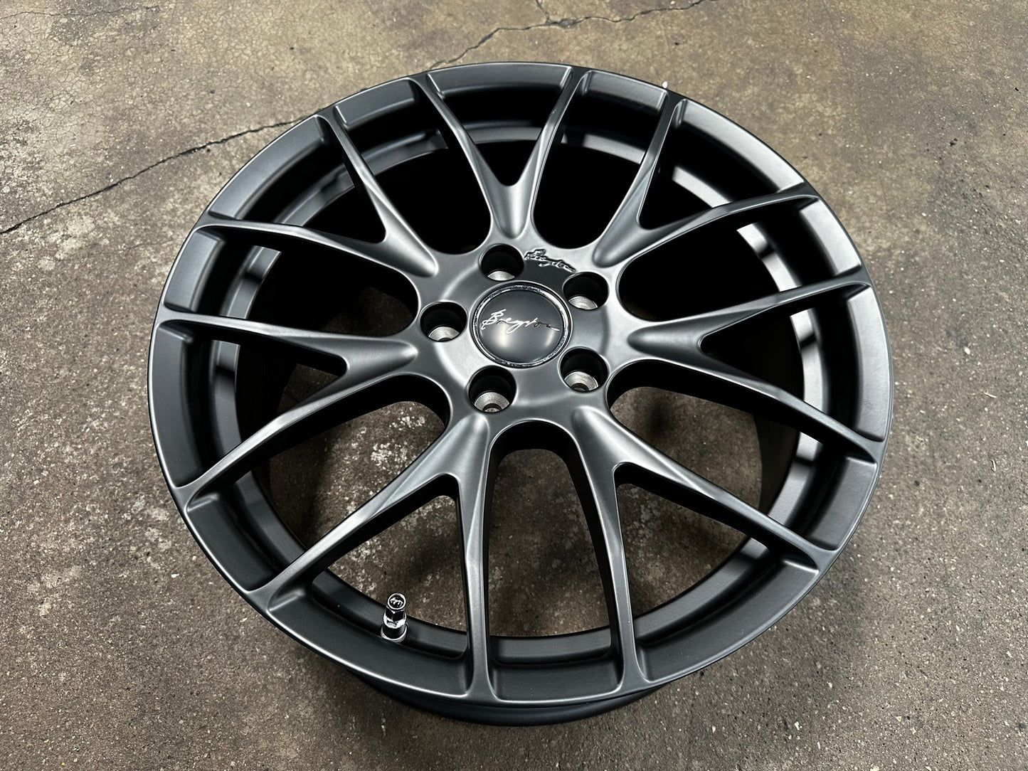 New 18X7.5 ET48 Breyton GTS-R Rim (4 wheel) Matt Black 5X112