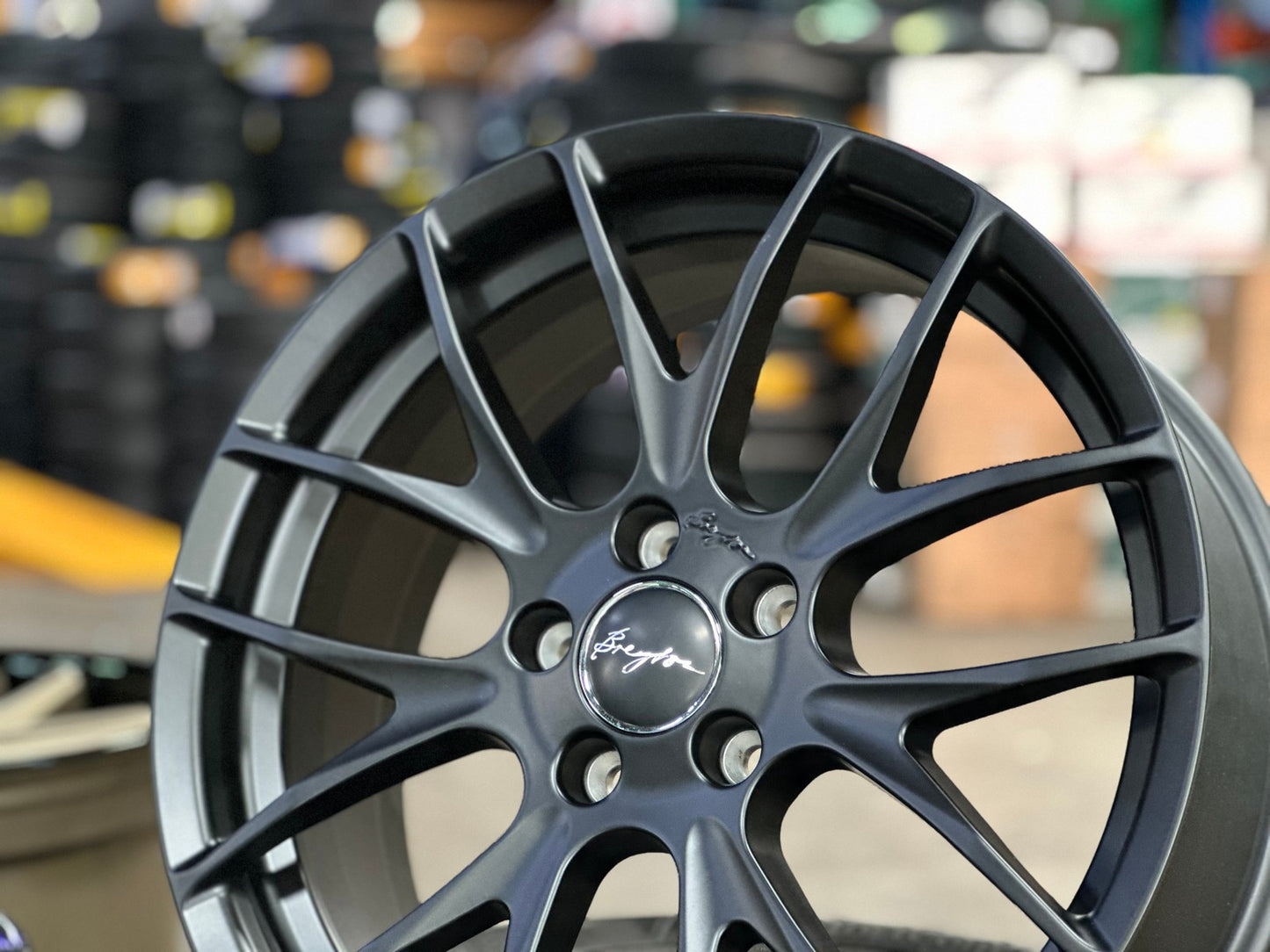 New 18X7.5 ET48 Breyton GTS-R Rim (4 wheel) Matt Black 5X112