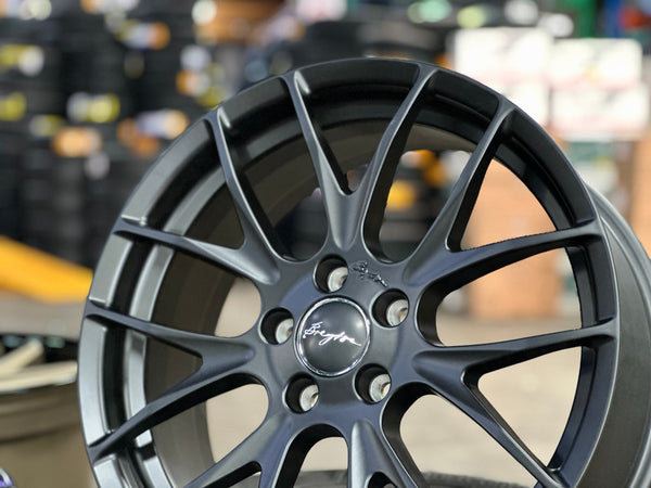 New 18X7.5 ET48 Breyton GTS-R Rim (4 wheel) Matt Black 5X112