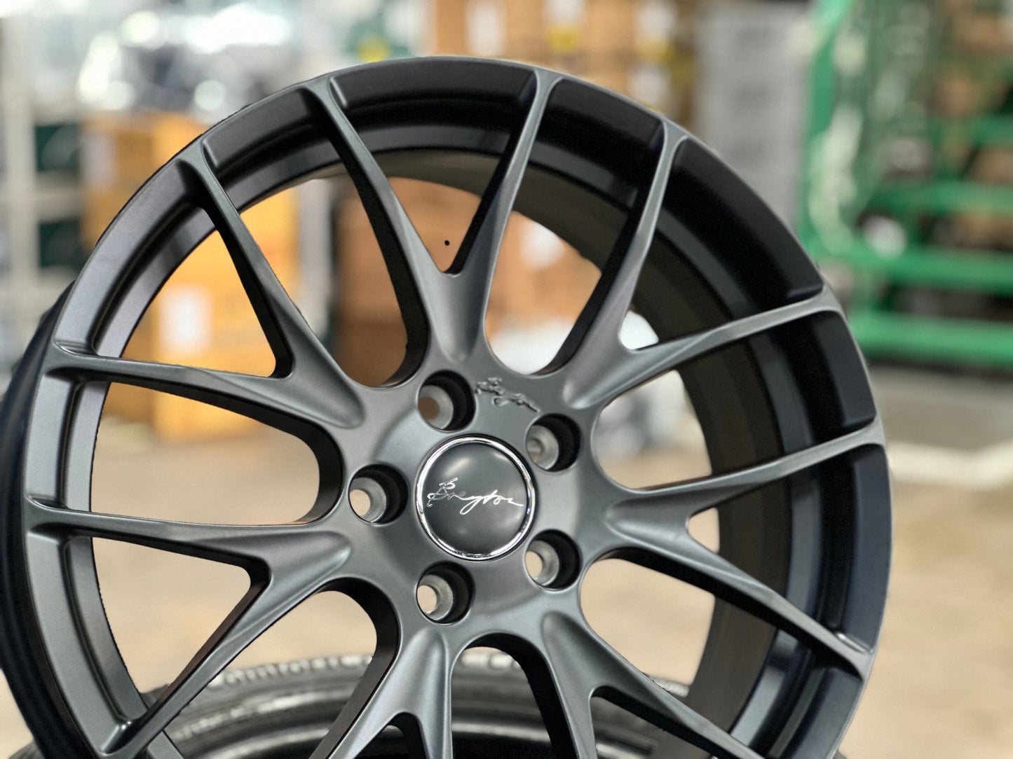 New 18X7.5 ET48 Breyton GTS-R Rim (4 wheel) Matt Black 5X112