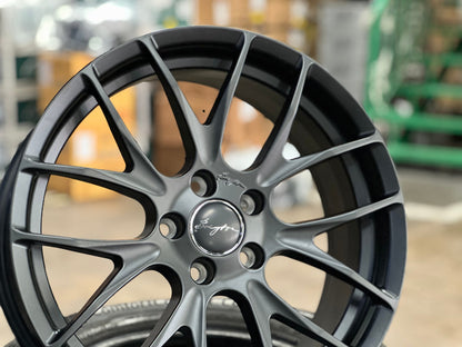 New 18X7.5 ET48 Breyton GTS-R Rim (4 wheel) Matt Black 5X112