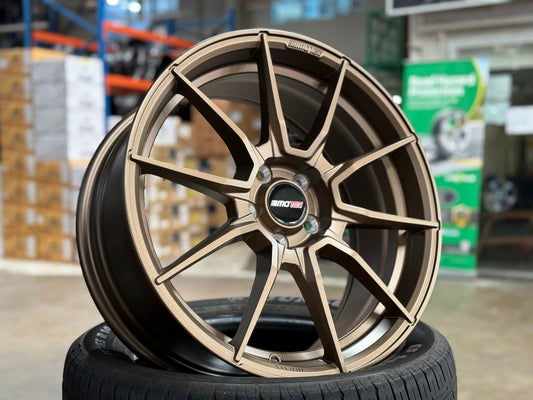 NEW 18X8 ET40 Motec MCR2 Rim (4 wheel) Matt Bronze 5X108