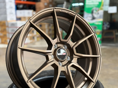 New 18X8 ET40 Motec MCR2 Rim (4 wheel) Matt Bronze 5X108