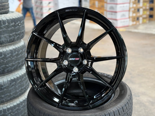 New 18X8 ET40 Motec MCR2 Rim (4 wheel) Gloss Black 5X108