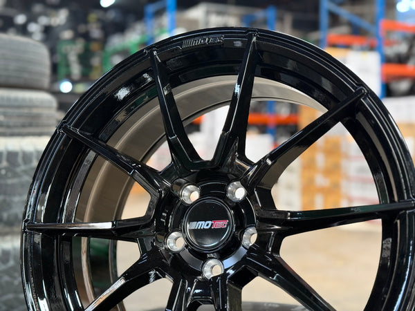 New 18X8 ET40 Motec MCR2 Rim (4 wheel) Gloss Black 5X108