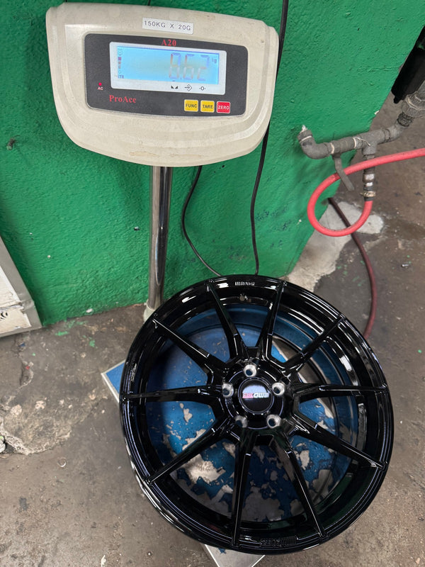 New 18X8 ET40 Motec MCR2 Rim (4 wheel) Gloss Black 5X108