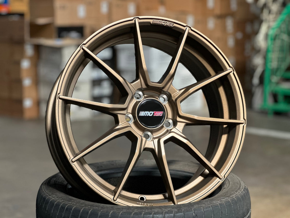 NEW 18X8 ET45 Motec MCR2 Rim (4 wheel) Matt Bronze 5X112
